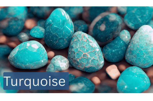 Polished turquoise gemstones with cracks, perfect for handcrafted inspirational gifts.